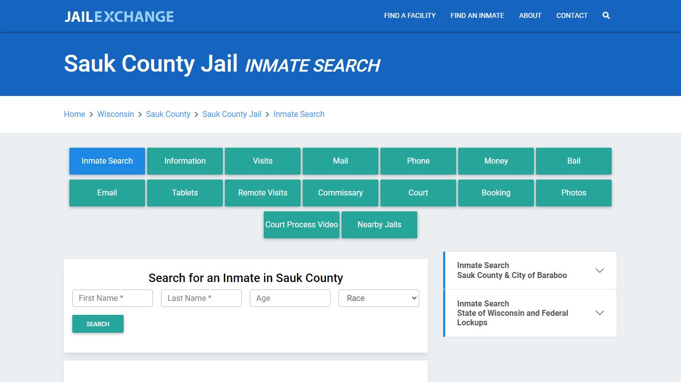 Sauk County Jail, WI Inmate Search: Roster & Mugshots - Jail Exchange