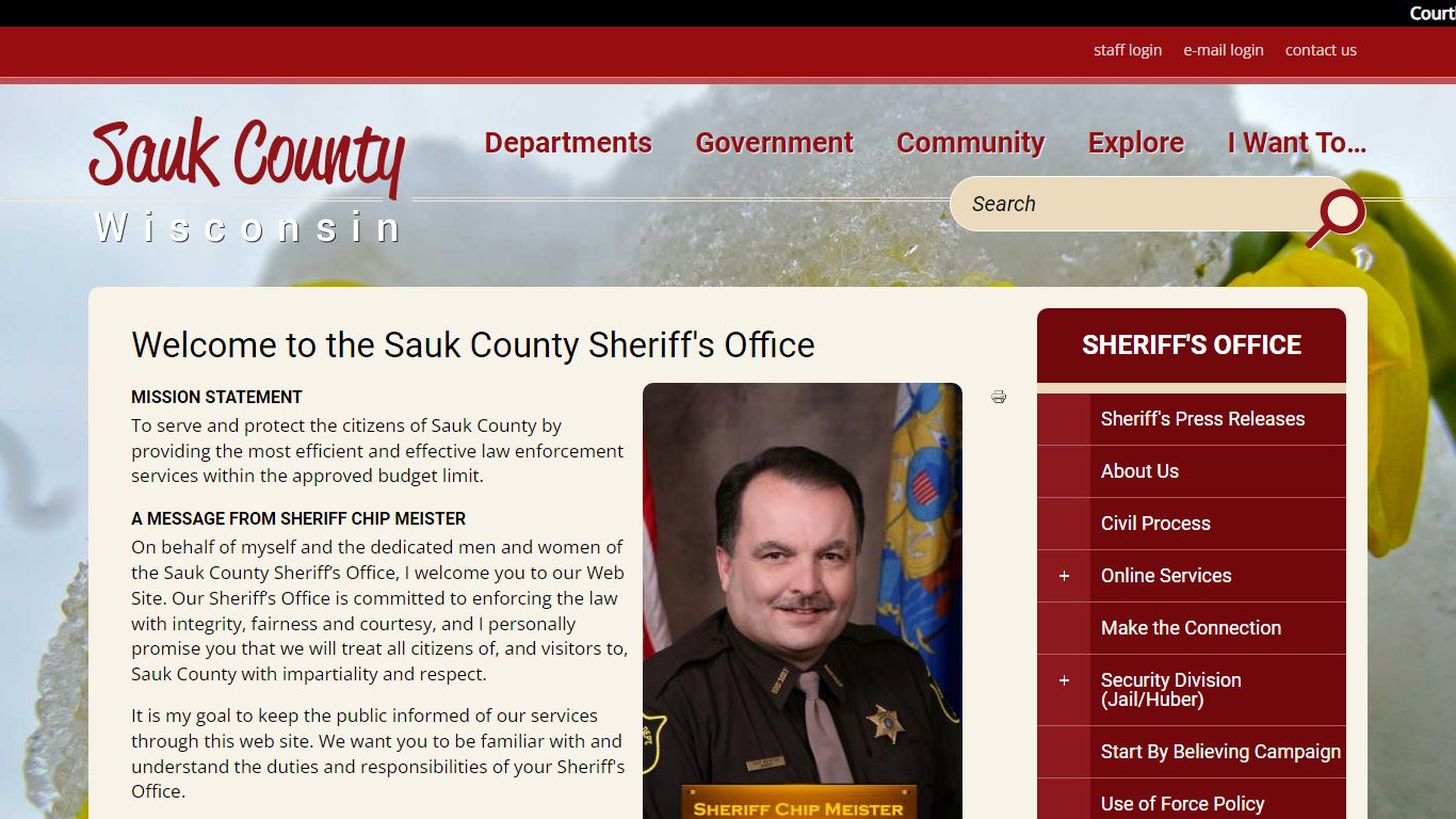 Welcome to the Sauk County Sheriff's Office